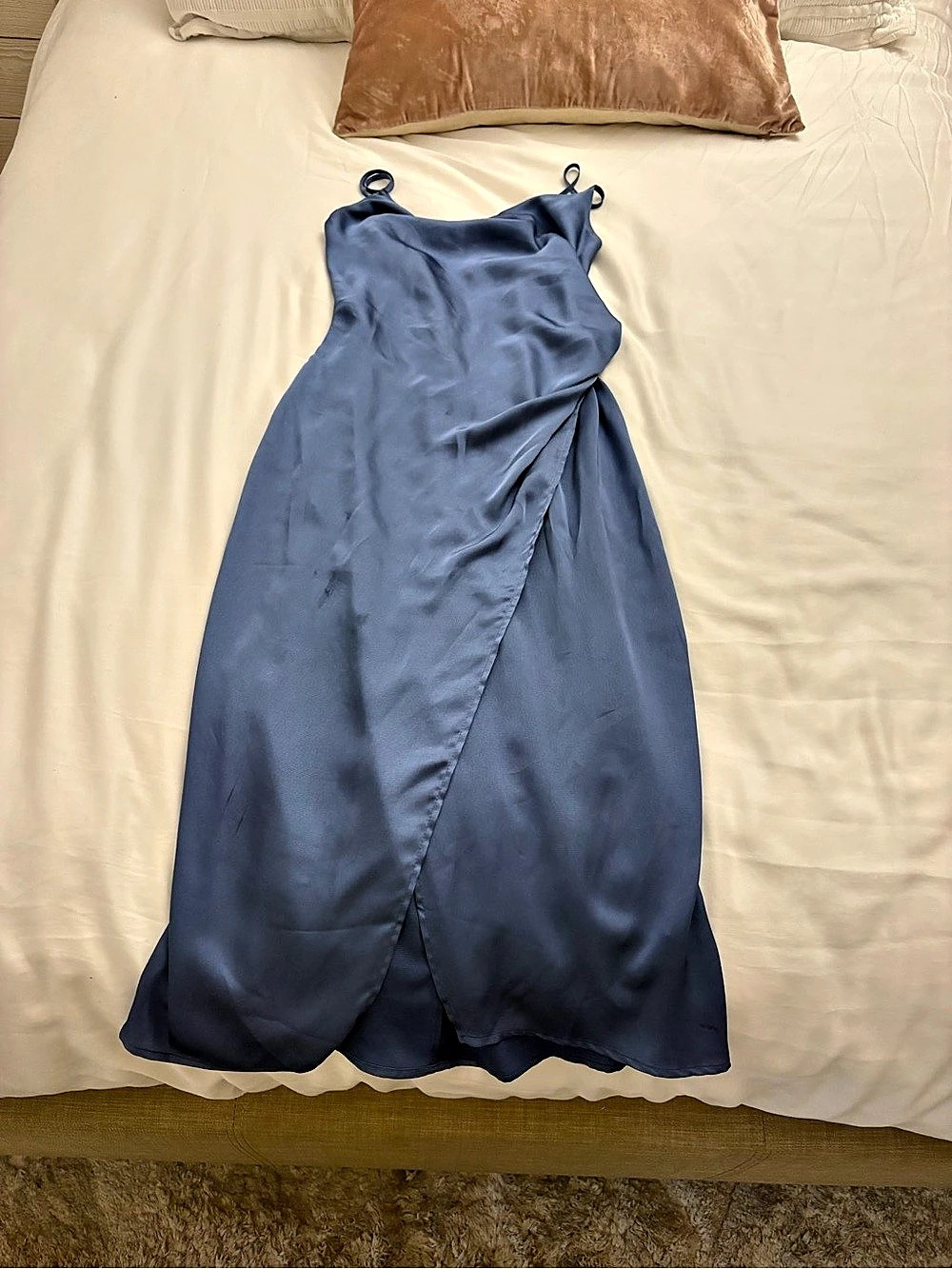 Pookie & Sebastian Midi Dress in Blue